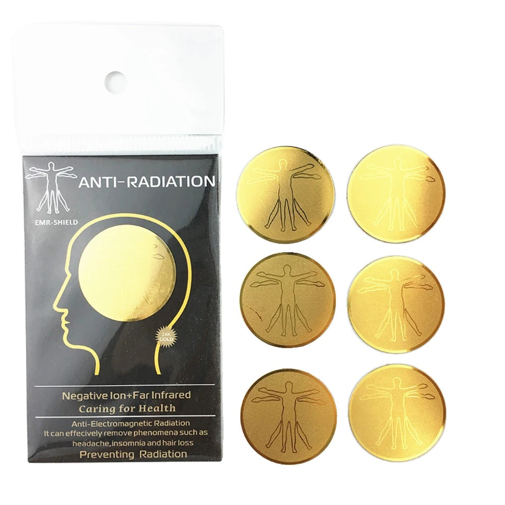 EMF Blokkeer Sticker, 24k Goud Plating, Ultradun