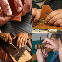 Leren Gereedschapsset, 366-delige Kit, Stempel- en Ponsgereedschap, Duurzame Nieten en Drukkers