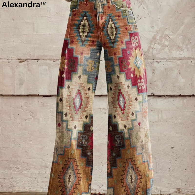Alexandra™ Boho Weite Hosenbeine
