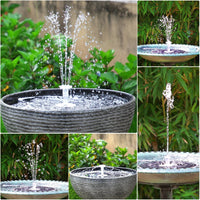 AquaGlow Fountain | Solar Springbrunnen mit LED-Beleuchtung | 16 Düsen & 5000mAh Akku 4
