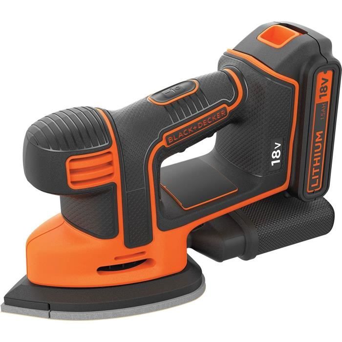 Draadloze detailschuurmachine 18V Black+Decker (geleverd zonder batterij)-BDCDS18N-XJ