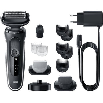 Elektrische scheerapparaat Braun Series 5 51 -W4650CS - 2 Easyclick accessoires, Oplaadbasis, wit