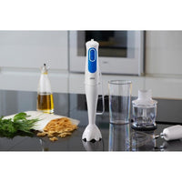 BRAUN Omelet Blender met Hakmolen - MQ3025WH - Wit en Blauw