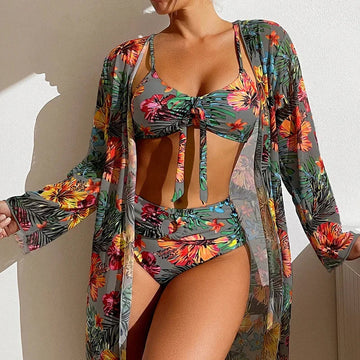 DeluxeDünen™ - Dreiteiliges Bikini-Set