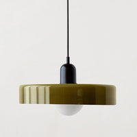 KristallLicht™ metal-glass pendant light 15