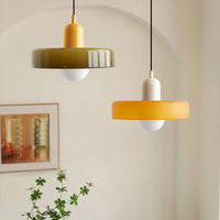 KristallLicht™ metal-glass pendant light 21