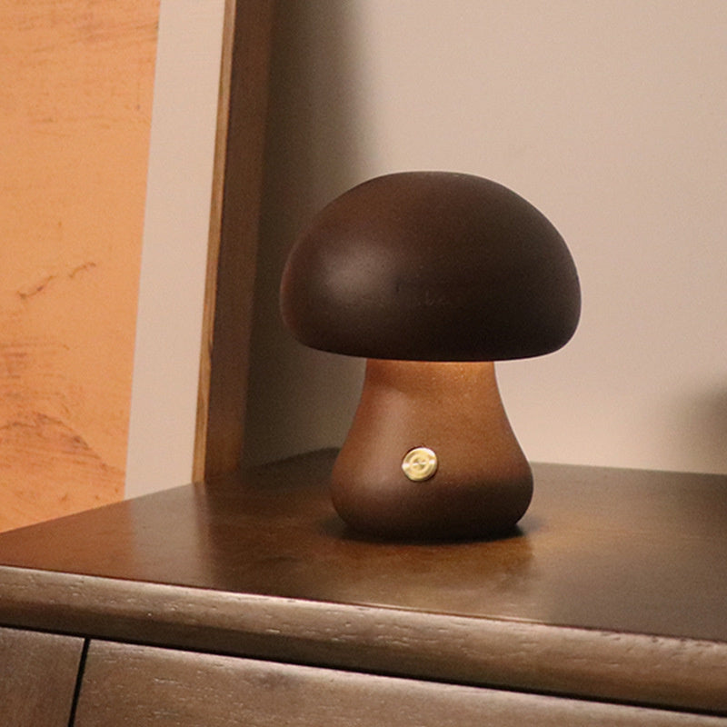 MushLights⢠| Dimmable wooden mushroom lamp 0