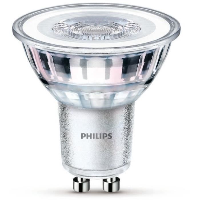 PHILIPS LED Spot GU10 Lamp - 50W Warm Wit - Dimmer Compatibel - Glas