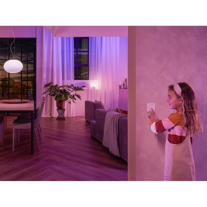 Philips Hue muur schakelmodule, wit, werkt met Alexa, Google Assistant en Apple Homekit
