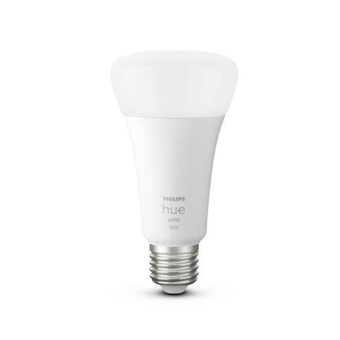 Philips Hue White, LED Verbonden LED E27 100W, 1600 Lumen, Bluetooth-compatibel, werkt met Alexa, Google, Homekit