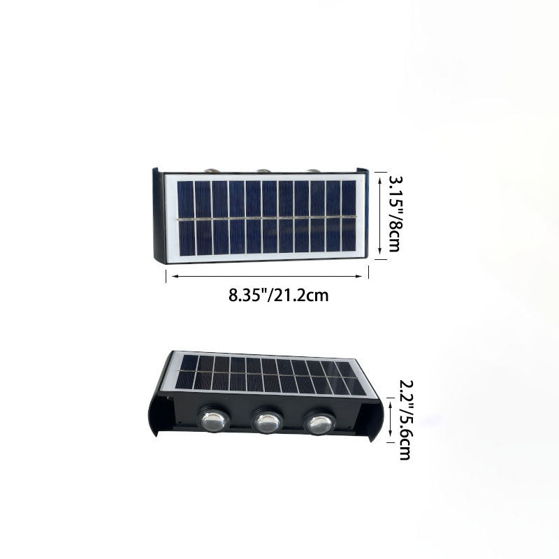 SolaraMax Solar-Wandleuchte | Modernes Design | Solarbetrieben | IP56 Wasserdicht | Energieeffizient 5