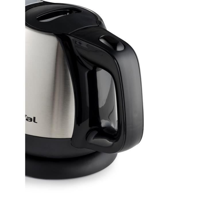Tefal BI812510 MINI INOX waterkoker, capaciteit 0,8 l, draadloze waterkoker, 360 ° basis, verborgen verwarming, zichtbaar waterniveau