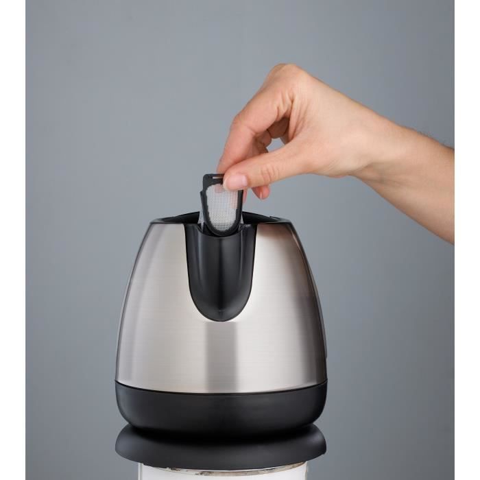 Tefal BI812510 MINI INOX waterkoker, capaciteit 0,8 l, draadloze waterkoker, 360 ° basis, verborgen verwarming, zichtbaar waterniveau
