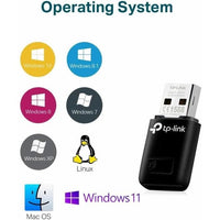 WIFI USB stick - TP-Link - 300MBps om een computer te verbinden met een draadloos netwerk en te genieten van supersnel internet
