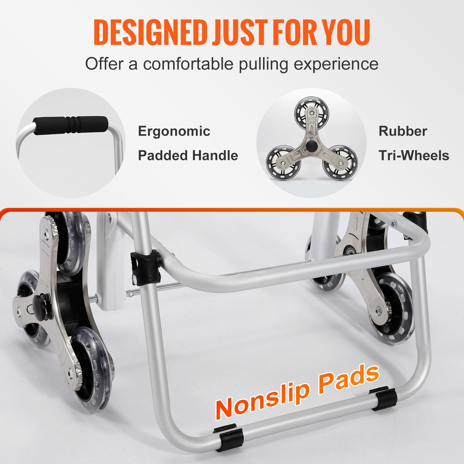 Trapklimwagen, Vouwbaar Ontwerp, Hoge Laadcapaciteit, Comfortabele Zitting