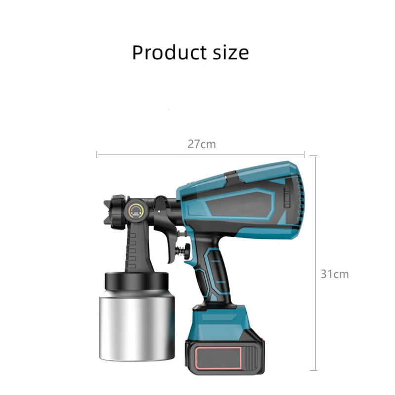 Elektrisch Spuitpistool, Draadloze Bediening, Compatibel met Makita 18V Batterij