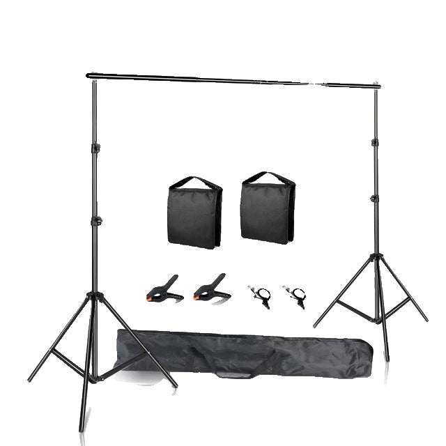 Photography Background Stand, Telescopic Crossbar, Carrying Bag