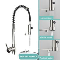 Kitchen Sink Faucet, 360 Degree Rotation, Water Purification