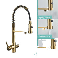 Kitchen Sink Faucet, 360 Degree Rotation, Water Purification