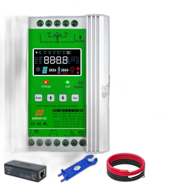 Hybrid Wind Solar Charge Controller, MPPT Board, Wifi Monitor