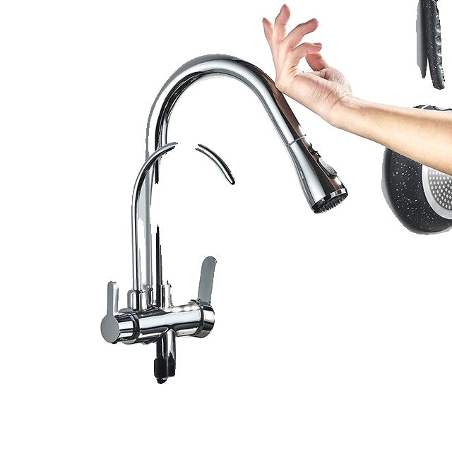 Kitchen Faucet, Touch Sensor, Pull Out