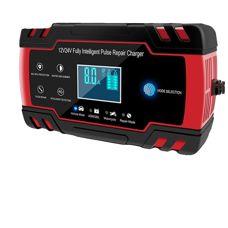 Car Battery Charger, 8A Fast Charge, LCD Display