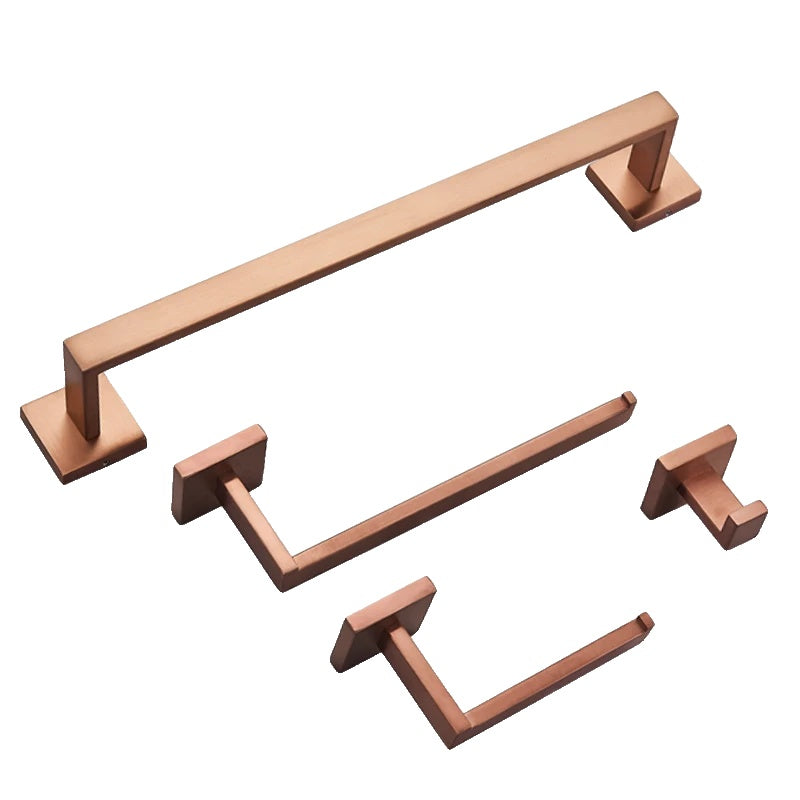 Bathroom Accessories Hardware Set, Rose Golden, Stainless Steel