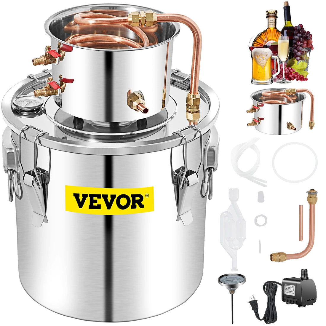 Alcohol Still, 50L Capacity, Home Brewing Kit