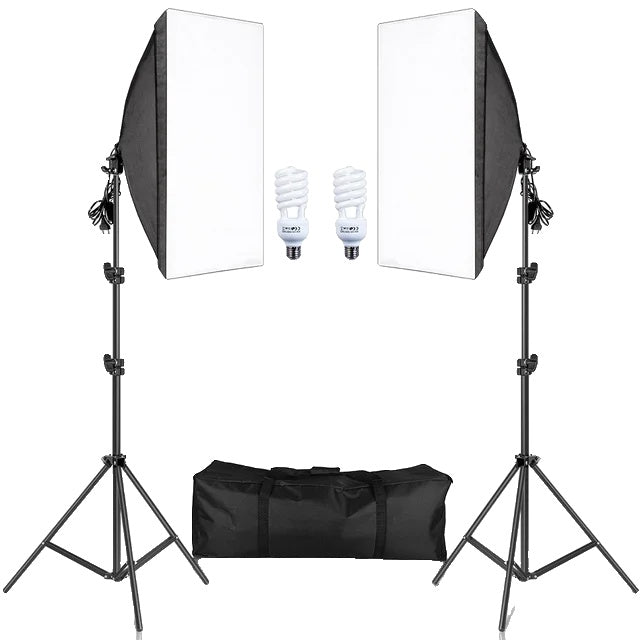 Photography Softbox Lighting Kits, Professional Continuous Light System, Photo Studio