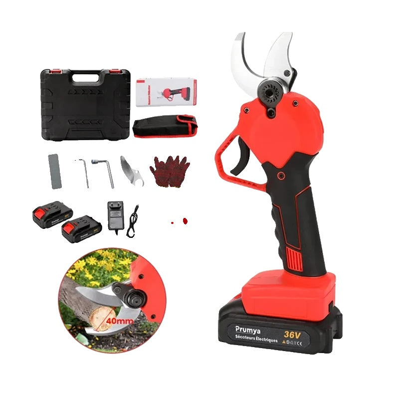 Electric Pruning Shears, Cordless Operation, 750W Power