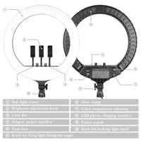 Selfie Ring Light, LED Video Lamp, Statiefstandaard