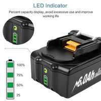 Makita 18V Battery, 6Ah Capacity, Compatible with LXT Cordless Drills