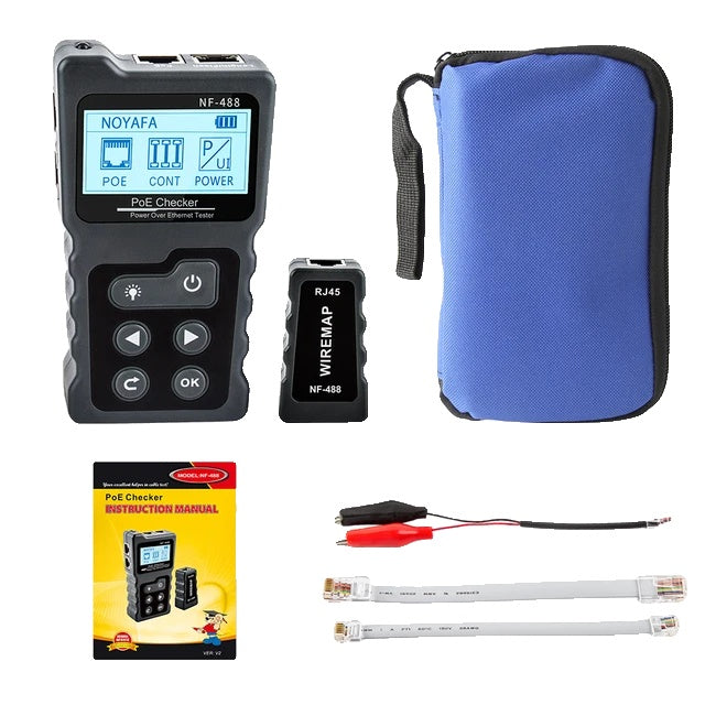 Network Cable Tester, PoE Checker, Ethernet Cable Tracker