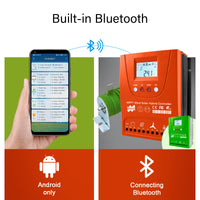 Hybrid Solar Controller, WiFi Connectivity, LCD Display