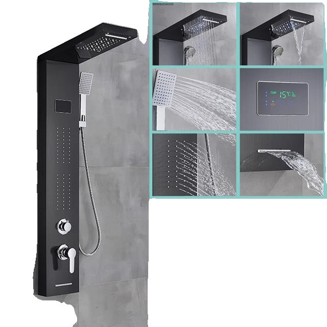 LED Shower Panel, Waterfall Rain Shower, SPA Massage Jet