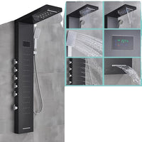 LED Shower Panel, Waterfall Rain Shower, SPA Massage Jet