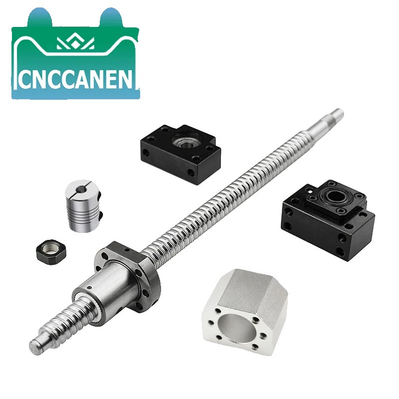 CNC Router Ballscrew Kit, C7 End Machined, Nut Housing