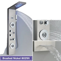 Shower Column, LED Rainfall, Massage Jet