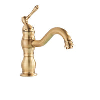 Bathroom Faucet, Brass Construction, Hot and Cold Water Mixer