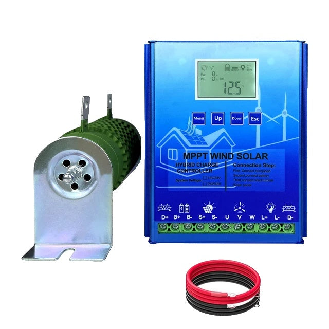 Hybrid Wind Solar Charge Controller, MPPT Technology, Bluetooth Connectivity