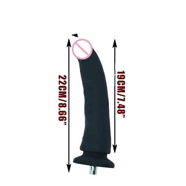 Sex Machine Attachment, VAC-U-Lock, Big Black and Flesh Dildos