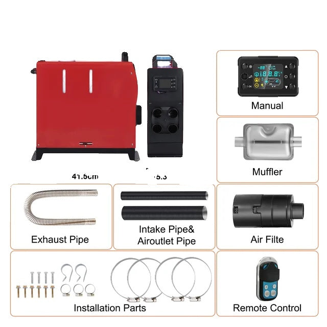 Diesel Air Heater, 12V/24V, All In One Car Heater