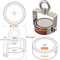 Neodymium Magnet Set, 360 Retatable, 180KG Holding Capacity