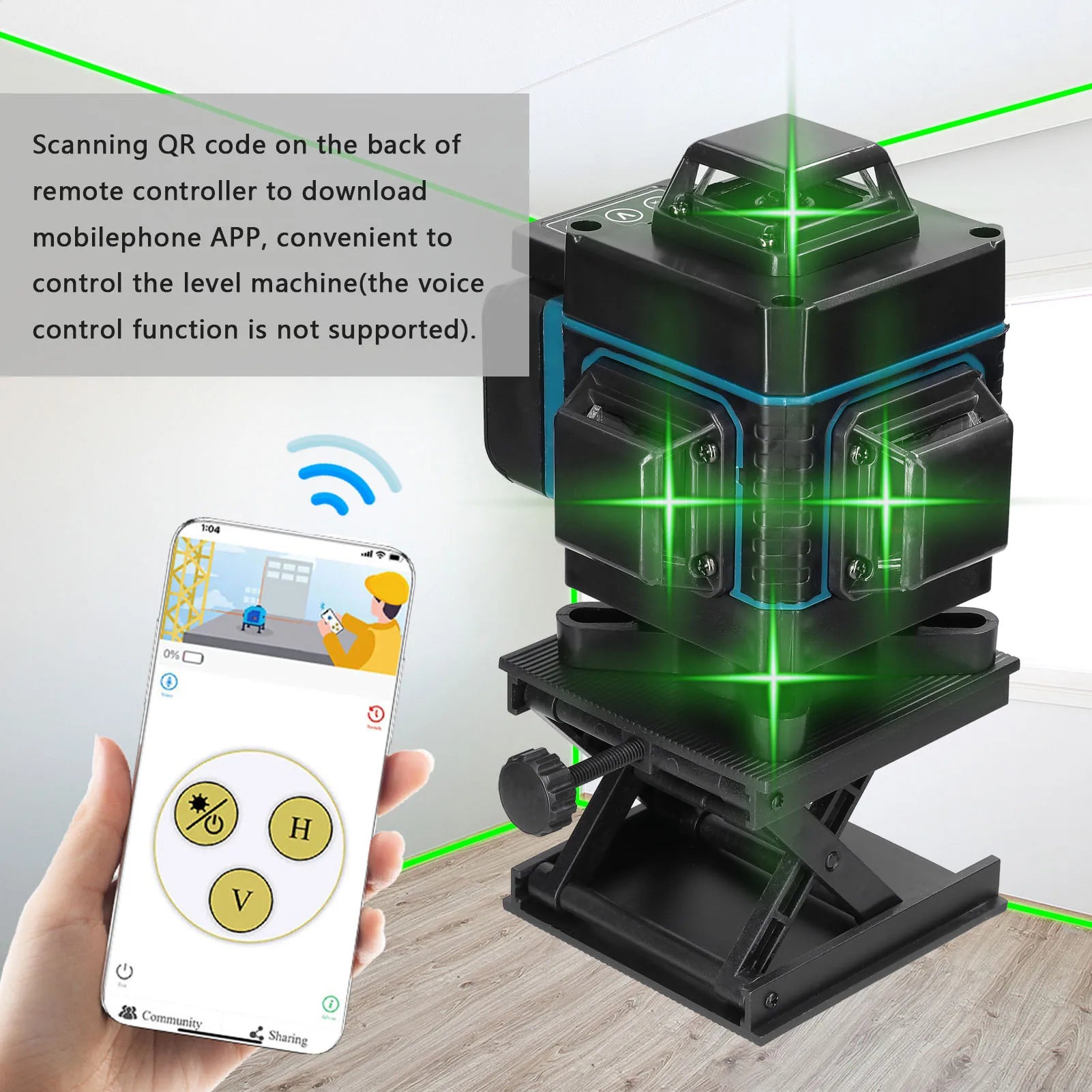 Laser Level, 16 Lines, Self-leveling