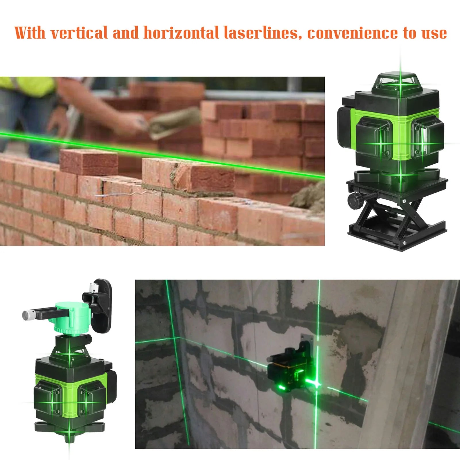 16 Lines Laser Level, Self-Leveling, Tripod Mountable