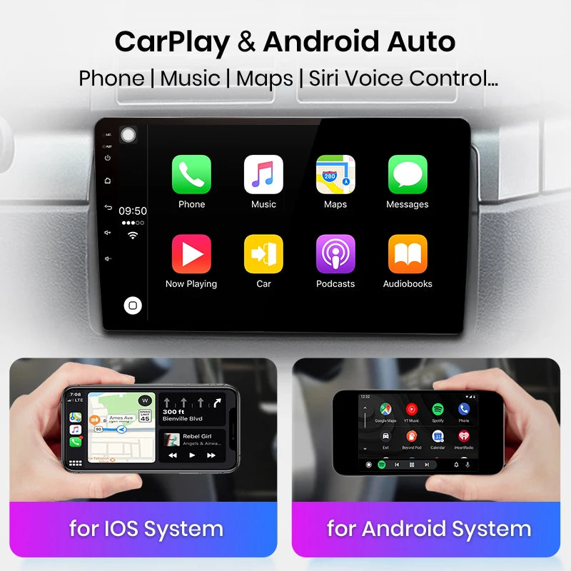 Auto radio, multimedia, Android CarPlay stereo