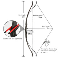 Boogschieten Recurve Boog, Rechts/Linkshandig, Opvouwbare Boog