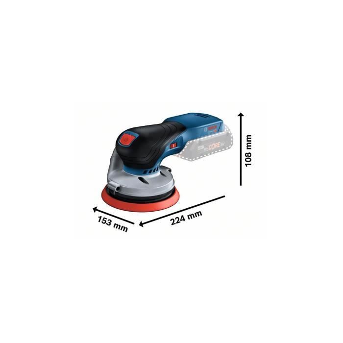 Bosch Professional GEX 18V-125 excentrische schuurmachine Zonder accu - 0601372201