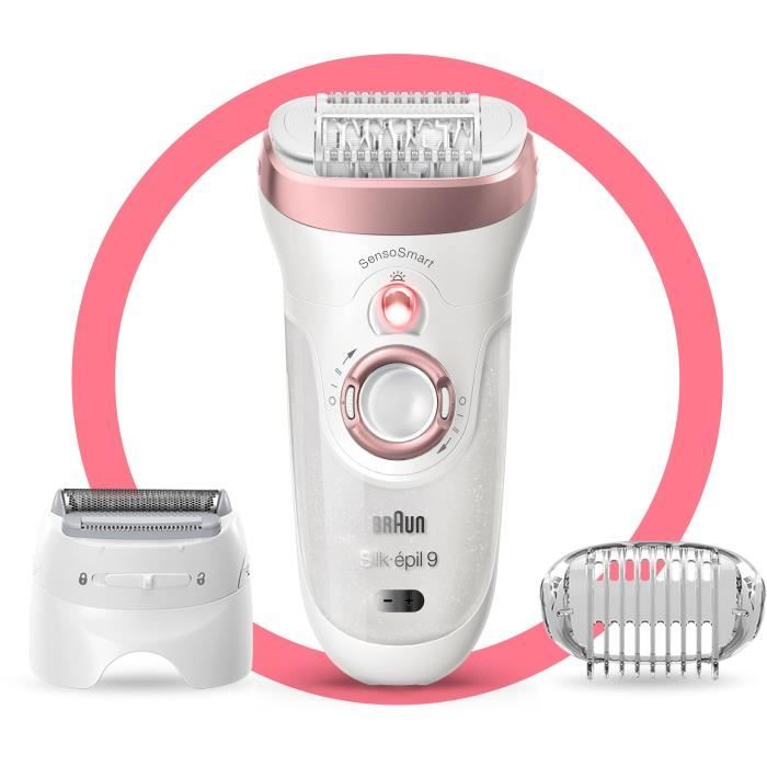Braun Silk-épil 9 9-720 Epilator - Micro-Grip technologie - 40% bredere kop