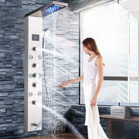 Shower Panel, LED Light, Massage Jet